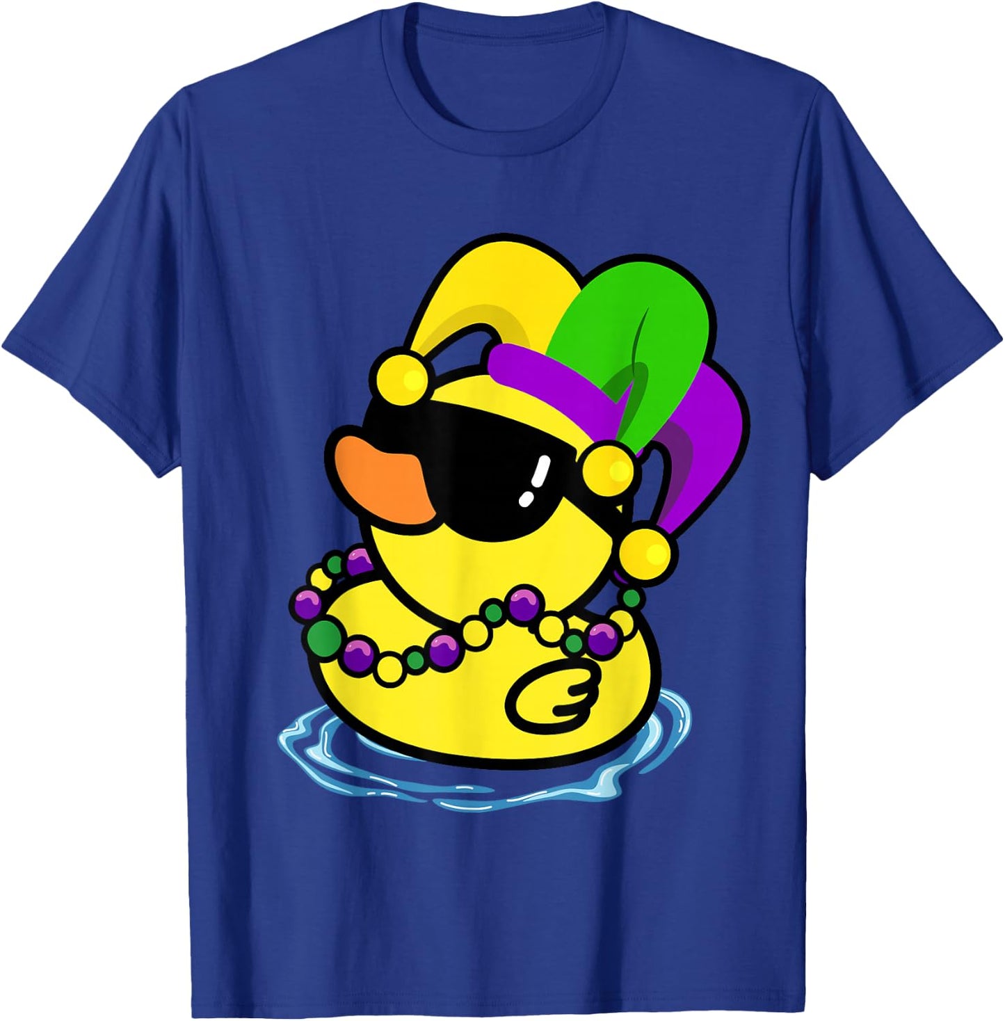 Cool Mardi Gras Duck New Orleans Carnival Party Women Men T-Shirt - T-Shirt | Royal