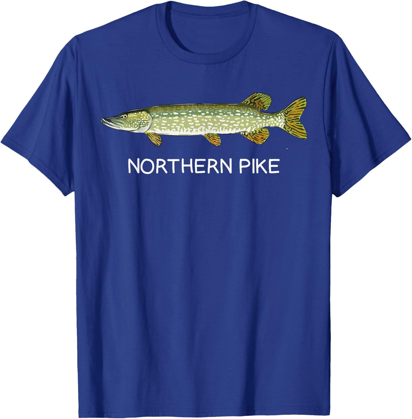 Northern Pike Freshwater Game Fish T-Shirt - T-Shirt | Royal