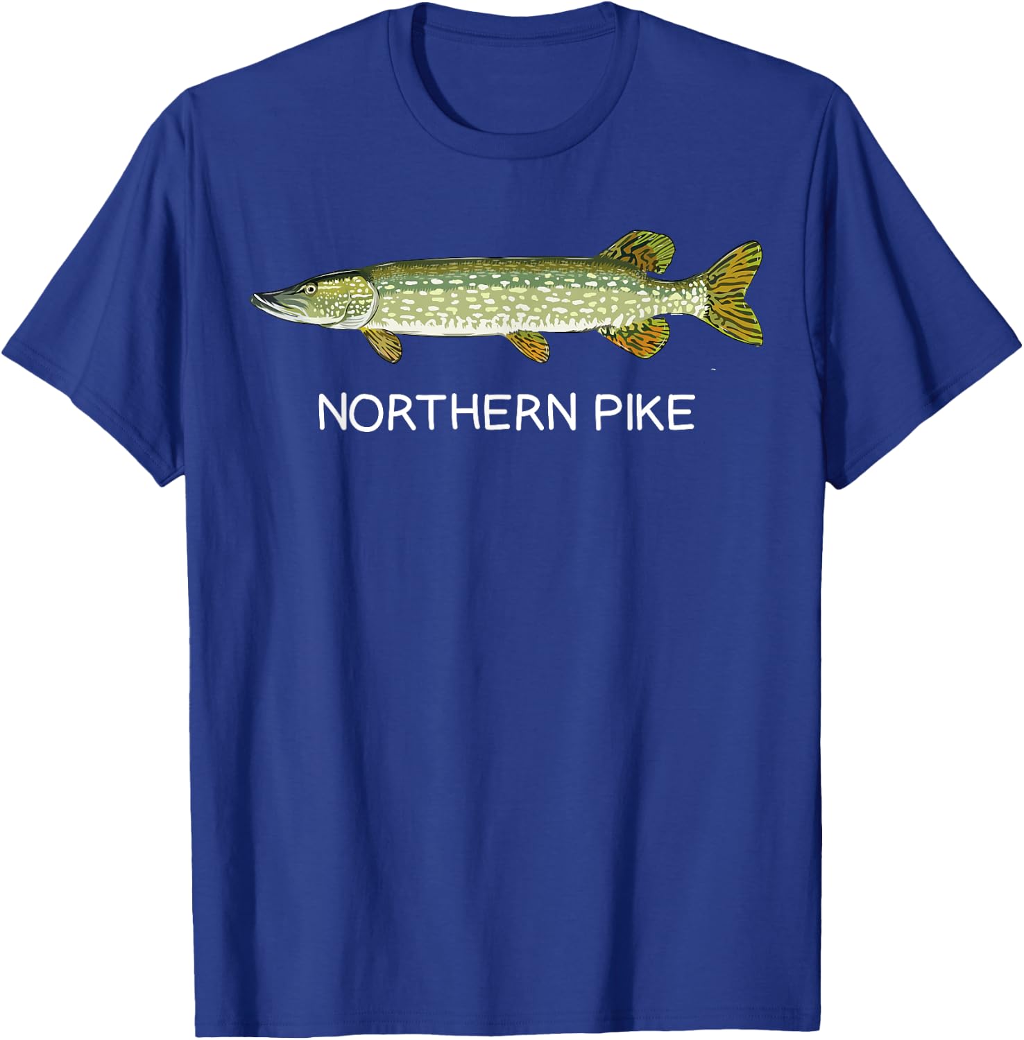 Northern Pike Freshwater Game Fish T-Shirt - T-Shirt | Royal