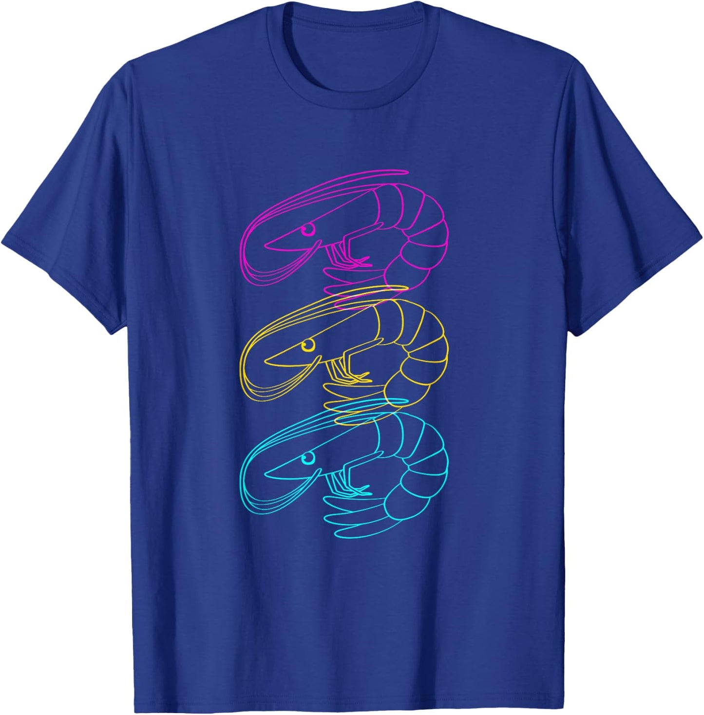 Colorful Shrimp Seafood Festival Shrimp Lover T-Shirt - T-Shirt | Royal