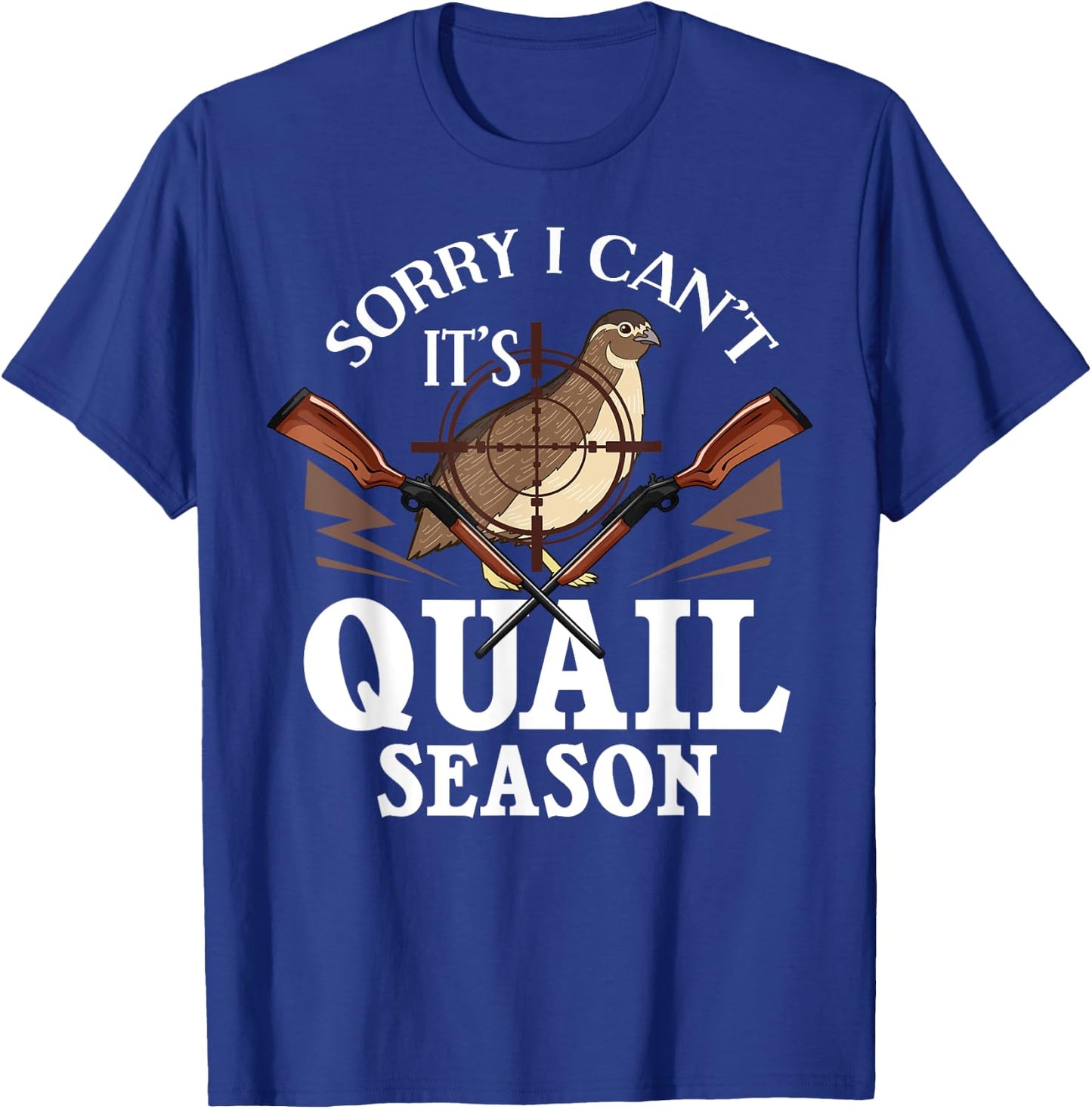 Quail Hunting Bird Hunter Season T-Shirt - T-Shirt | Royal