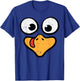 Thanksgiving Turkey Face Funny Match Costume Women Men Kids T-Shirt - T-Shirt | Royal