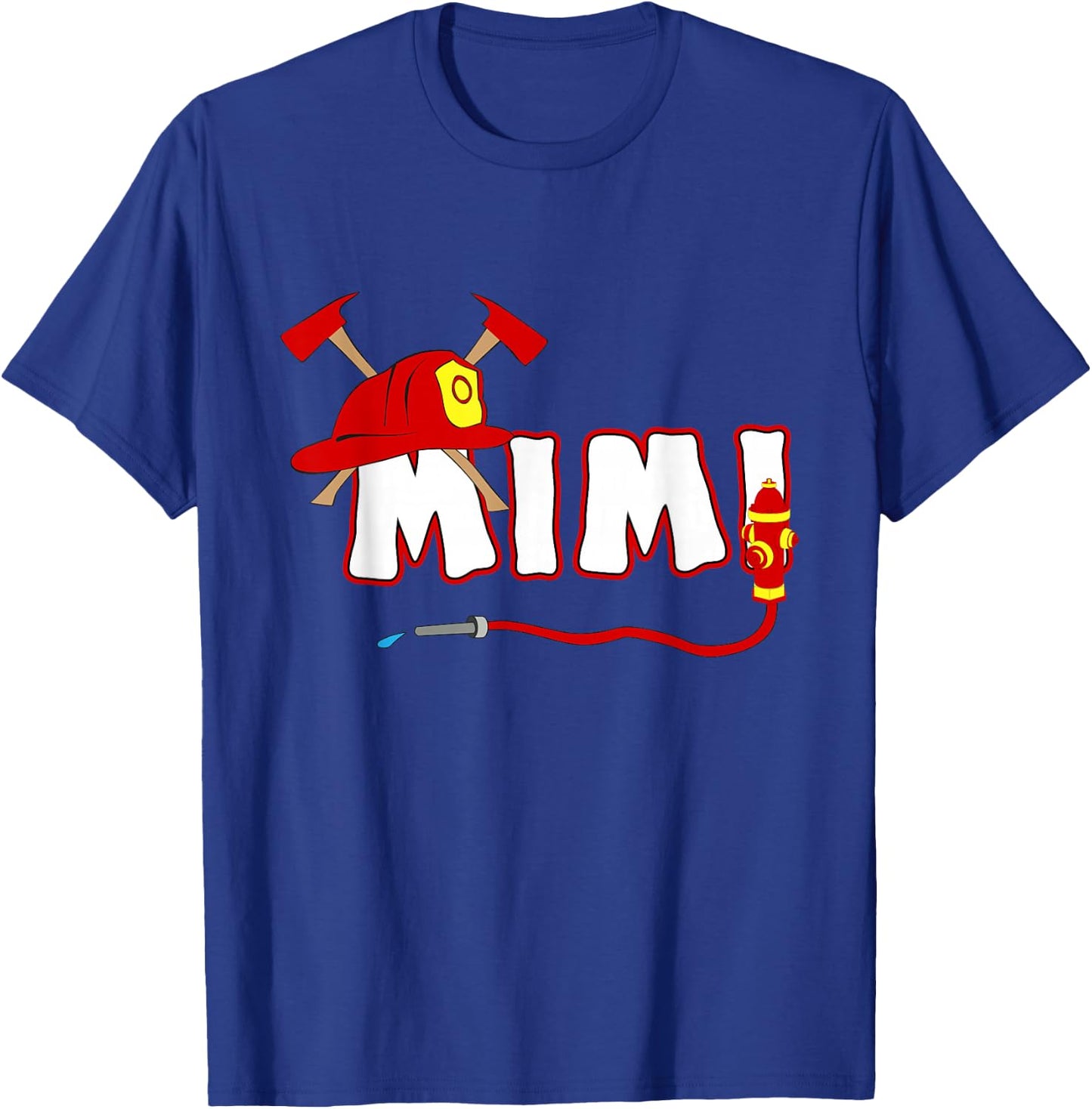 Firefighter grandma Shirt Fire Department Hydrant Mimi Gift T-Shirt - T-Shirt | Royal