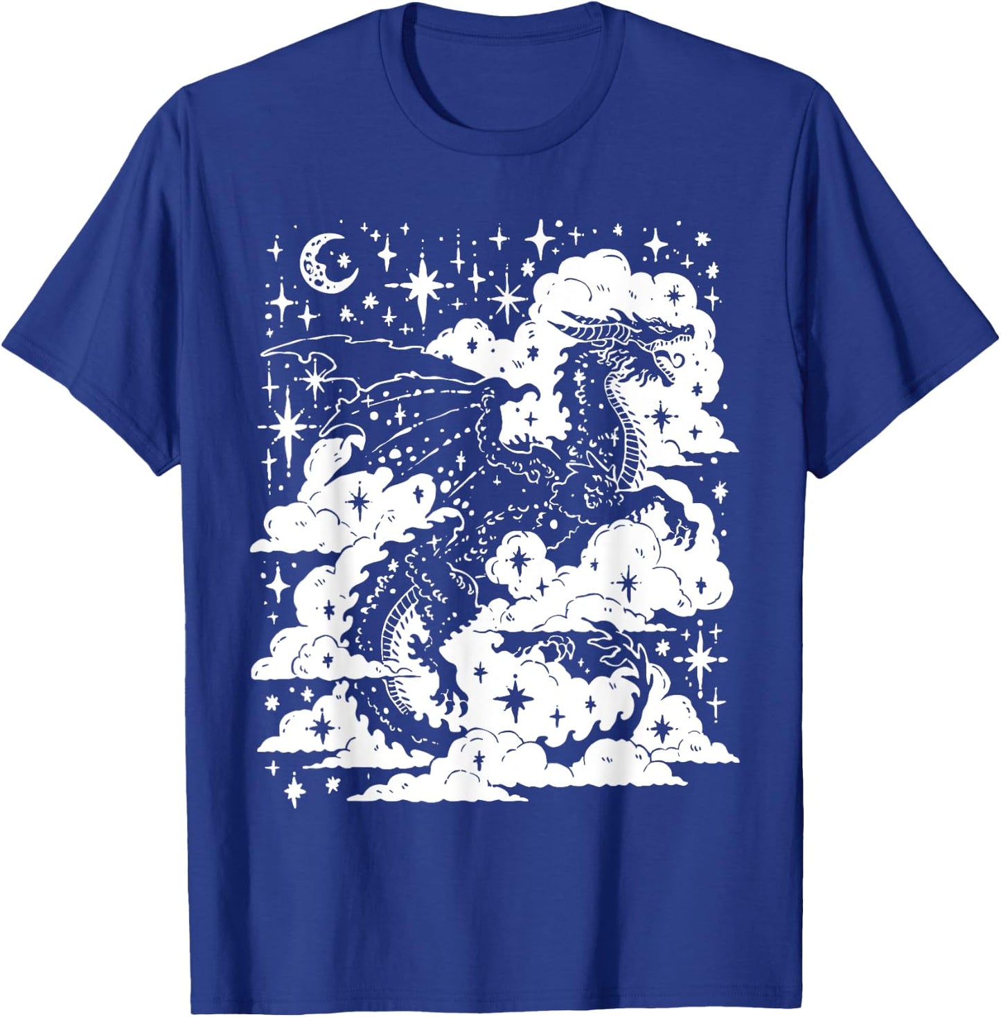 Dark Academia Fantasy Dragon | Book Lover Bookish Goblincore T-Shirt - T-Shirt | Royal