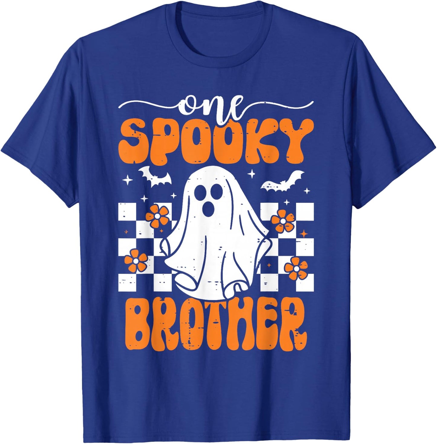 One Spooky Brother Matching Family Halloween Costumes T-Shirt - T-Shirt | Royal