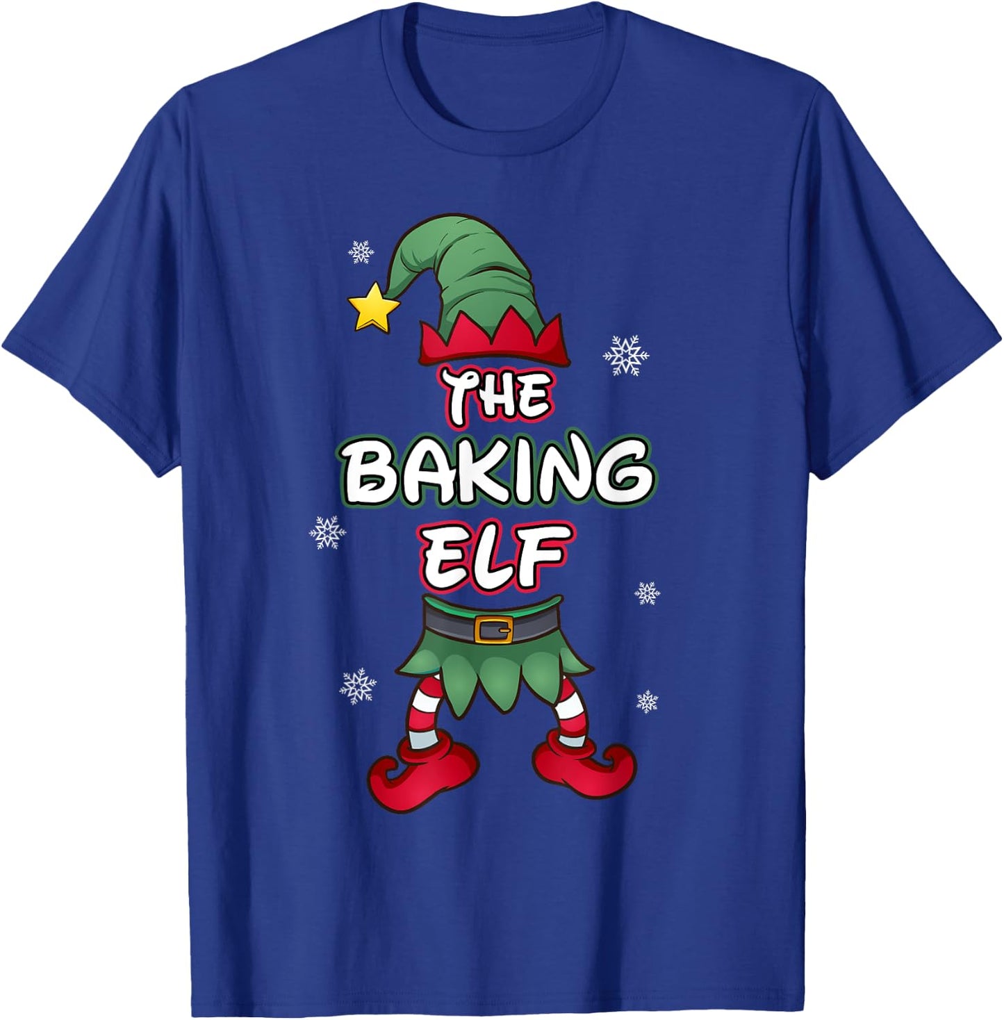 Baking Elf christmas pajamas pjs matching family group T-Shirt - T-Shirt | Royal