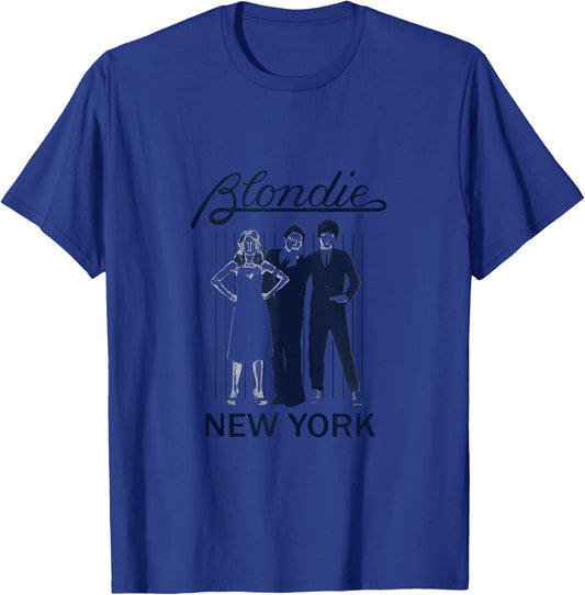Blondie Parallel Lines Album Art New York Vintage Band T-Shirt - T-Shirt | Royal