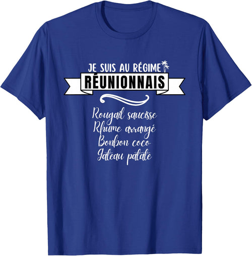 Funny Je suis au régime Réunionnais ile la Réunion , Black, S
