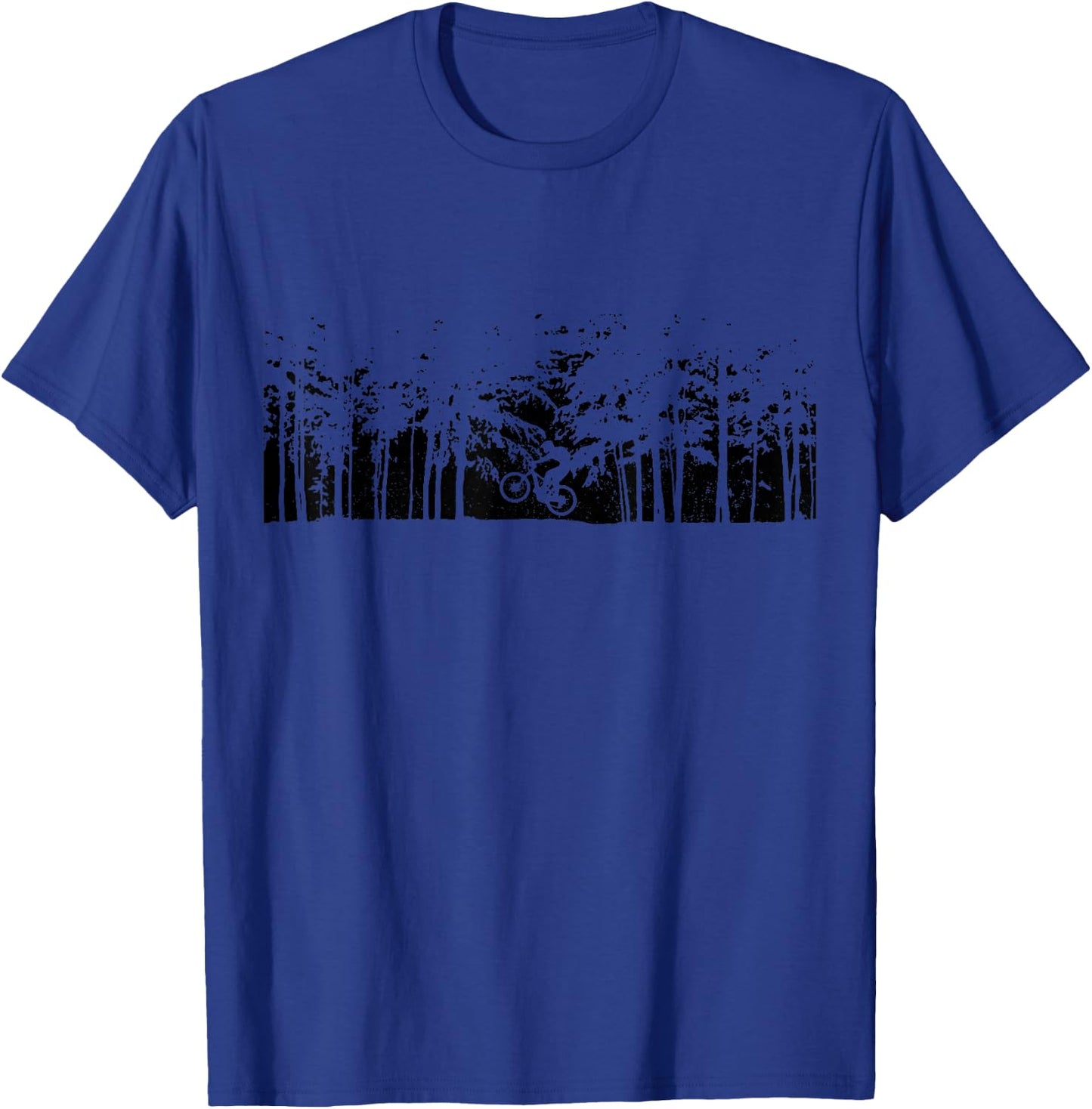 Mountain Bike Forest MTB Biking Downhill Mountain Bike T-Shirt - T-Shirt | Royal