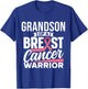 Grandson Of A Breast Cancer Warrior Support Breast Cancer T-Shirt - T-Shirt | Royal