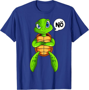 Schildkröten Nö Kinder Mädchen Jungen Schildkröte T-Shirt - T-Shirt | Royal