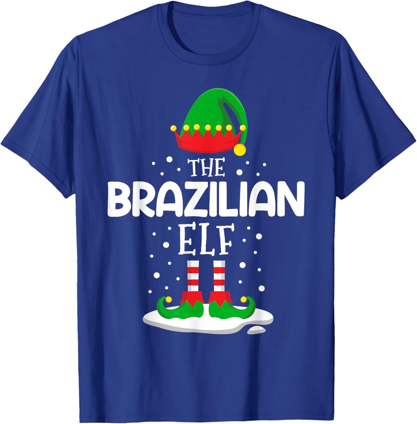 The Brazilian Elf Christmas Family Matching Outfit Xmas T-Shirt - T-Shirt | Royal