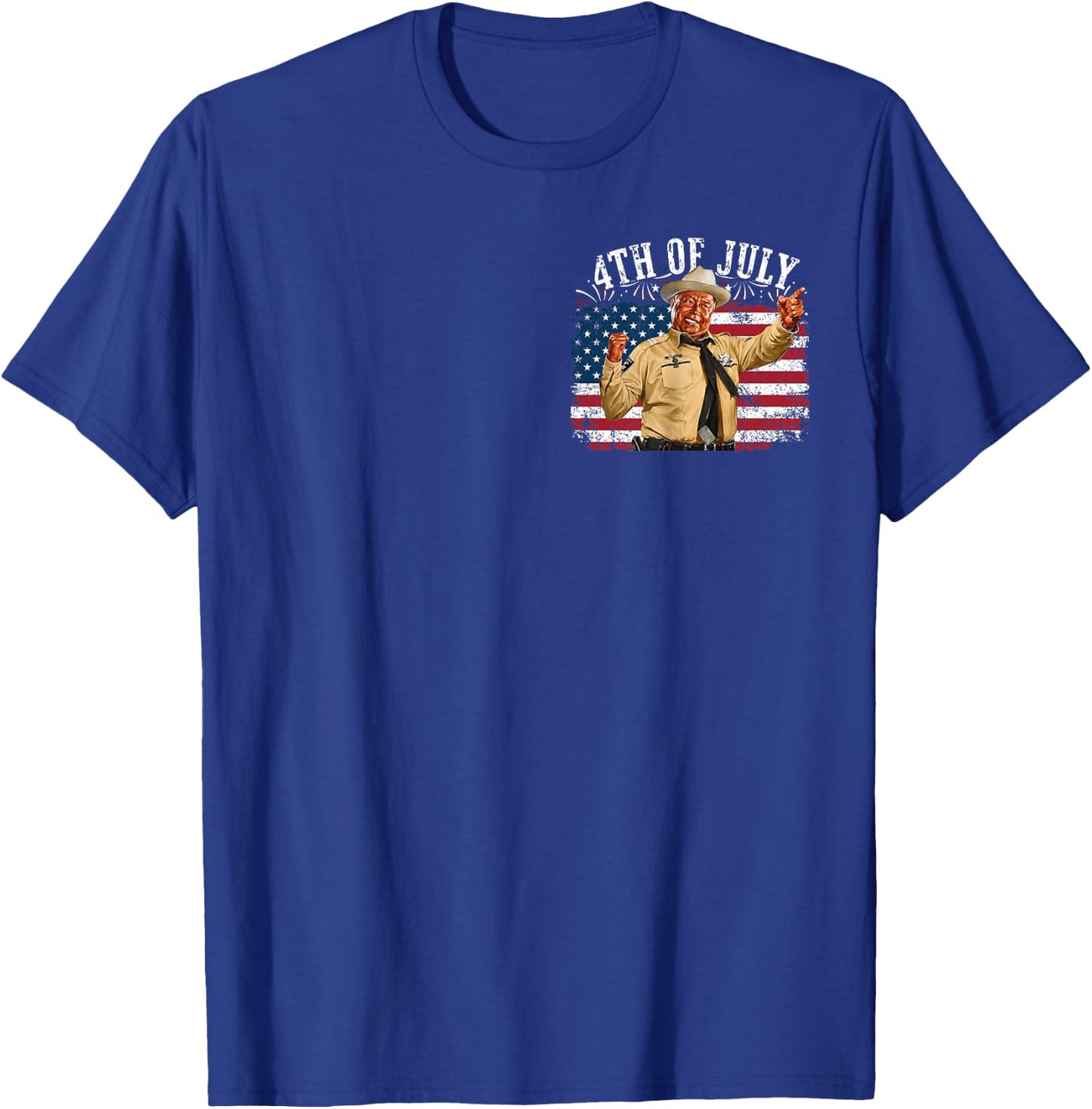 Happy 4th of July to All You Sumbitches Flag 2 Side T-Shirt - T-Shirt | Royal
