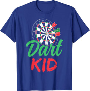 Dart Kid, Cute Hobby for Dart Player , black T-Shirt - T-Shirt | Royal