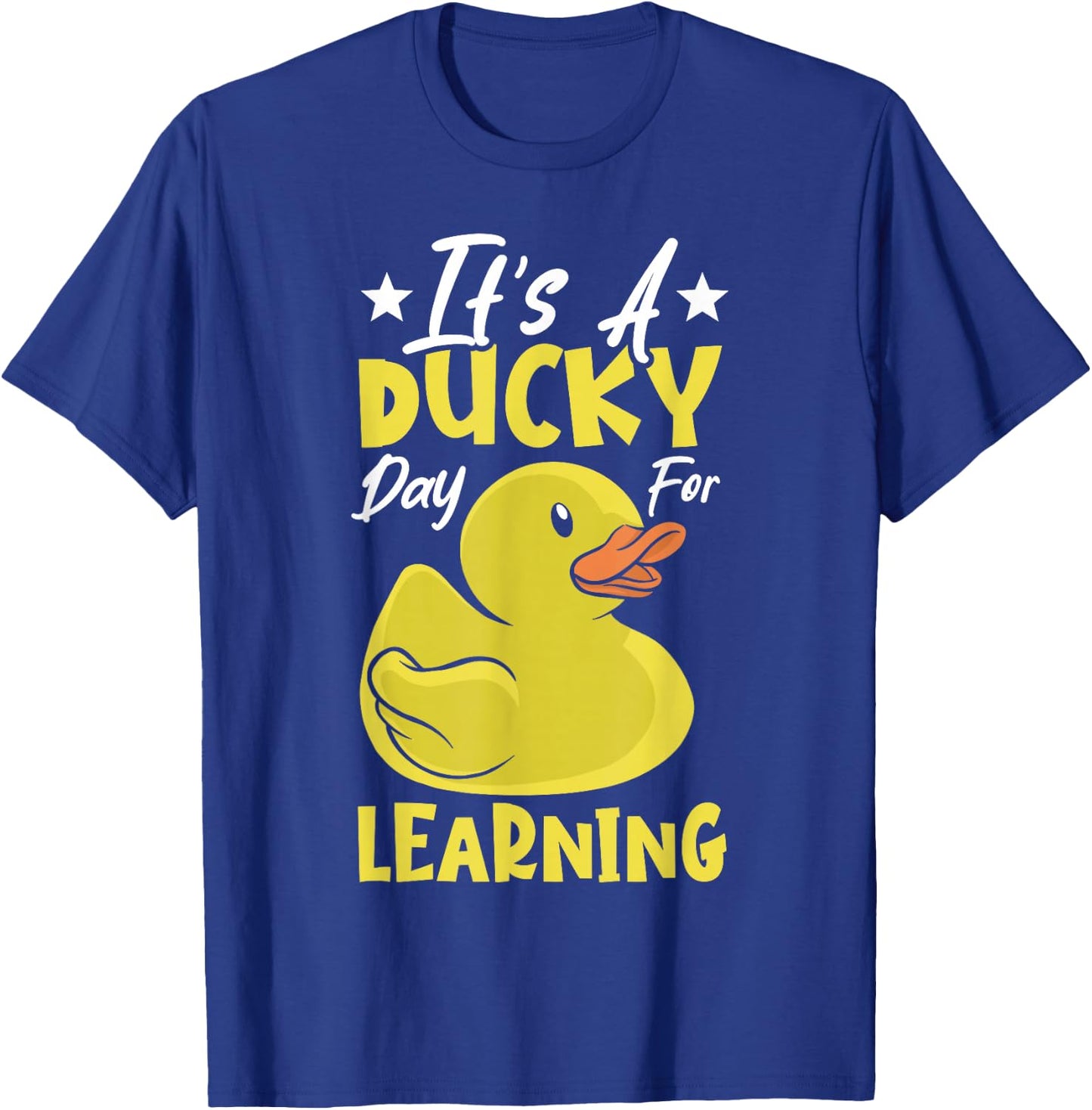 School Rubber Duckies Ducky Day Teacher Rubber Duck T-Shirt - T-Shirt | Royal