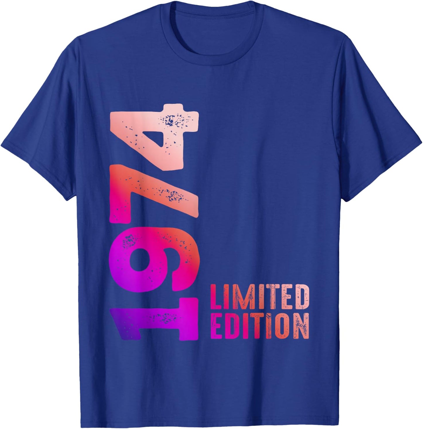 1974 Limited Edition 1974 Birthday Gift , Black, S T-Shirt - T-Shirt | Royal