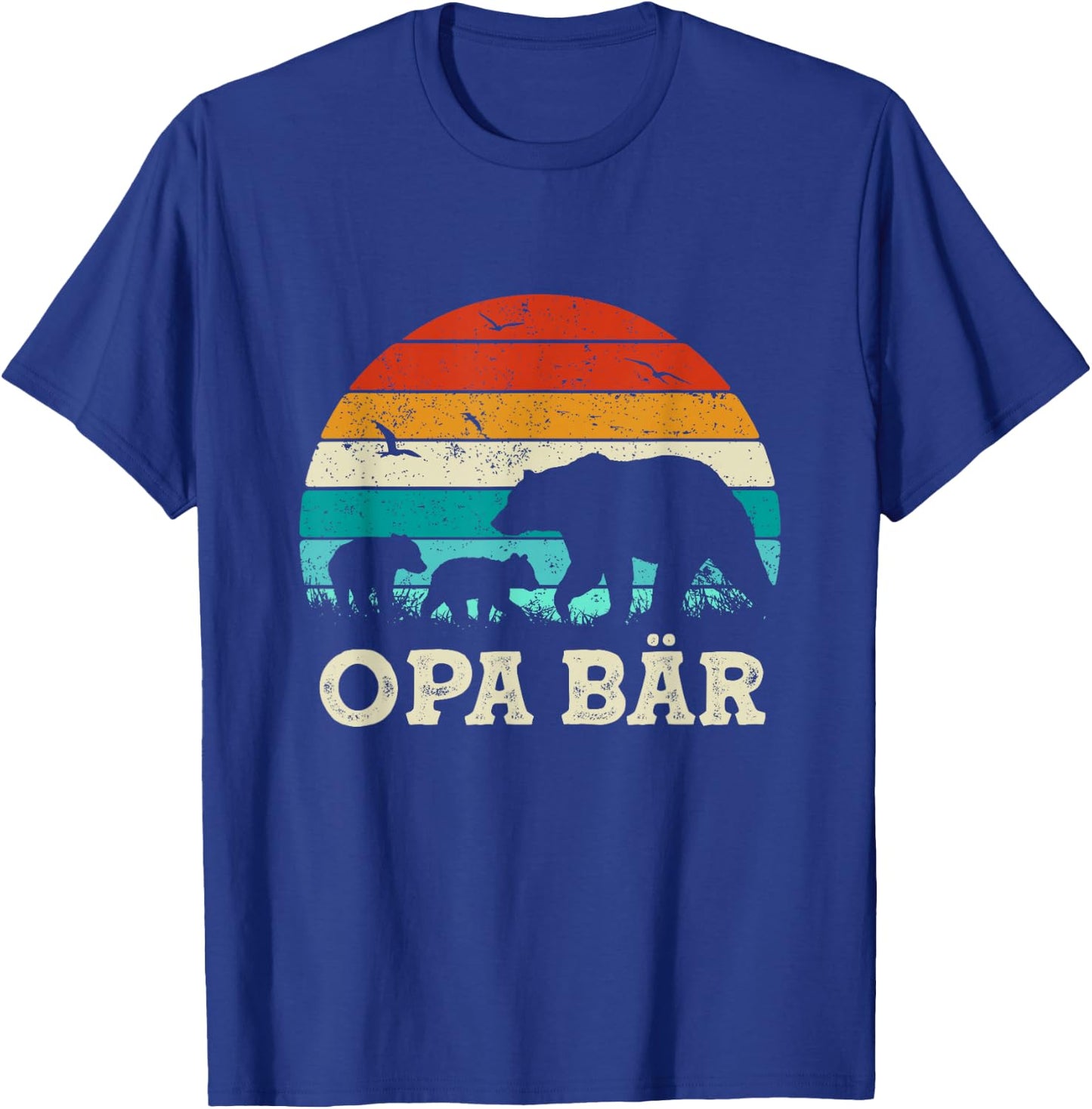 Retro Bester Opa Bär Enkel Enkelkinder Vatertag Opa T-Shirt - T-Shirt | Royal