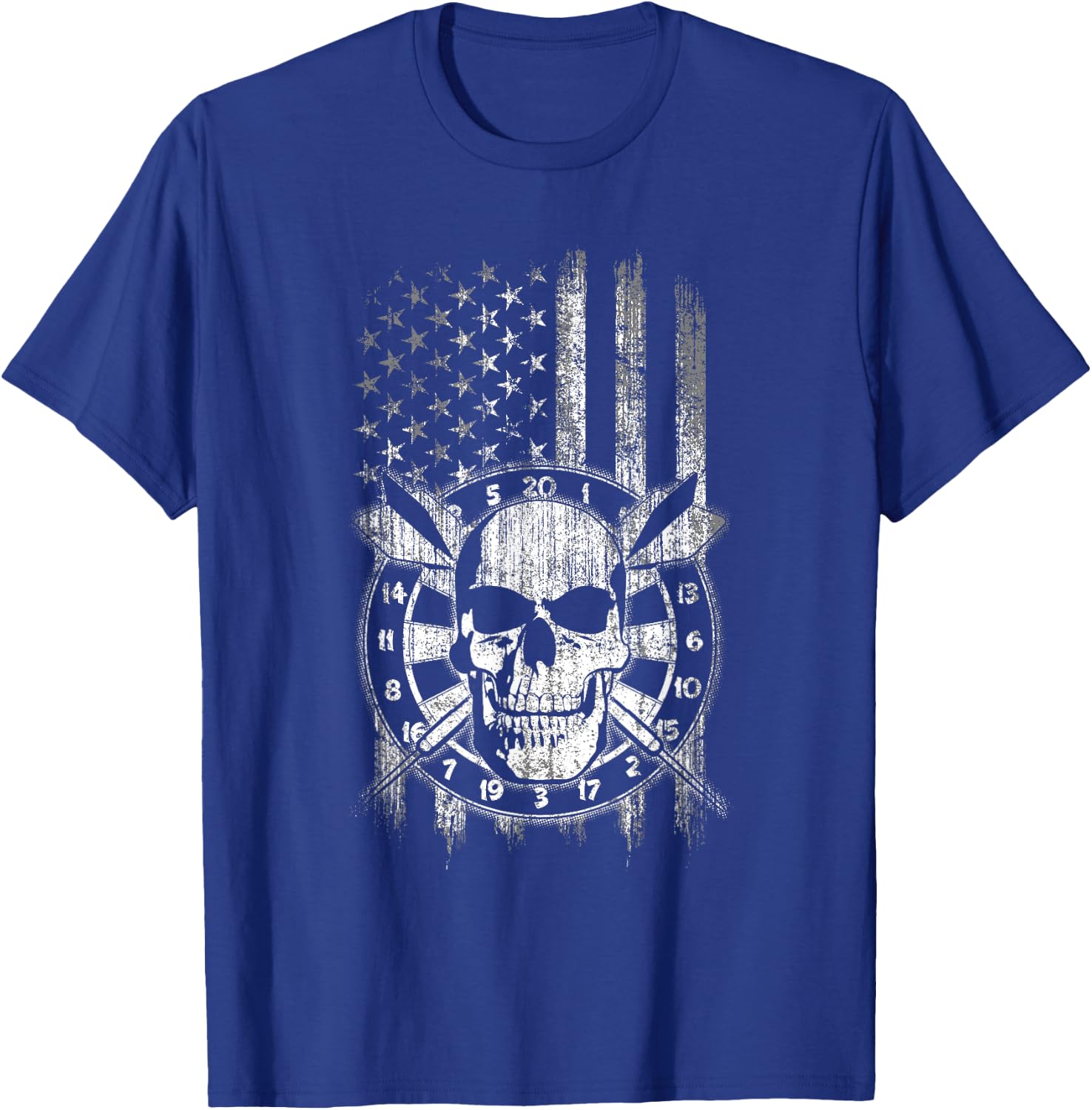 Darts USA American Flag Kids Men T-Shirt - T-Shirt | Royal