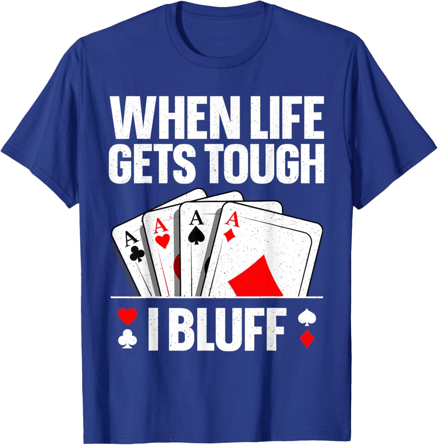 Poker Design Women Card Player Gambling Casino Lover T-Shirt - T-Shirt | Royal