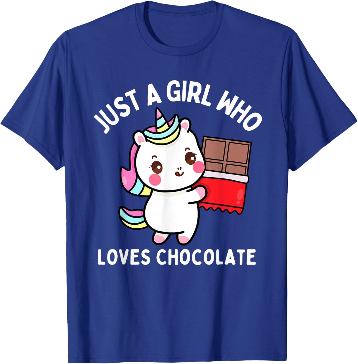 Just A Girl Who Loves Chocolate Bars Kids Toddler Baby 5T 4T T-Shirt - T-Shirt | Royal