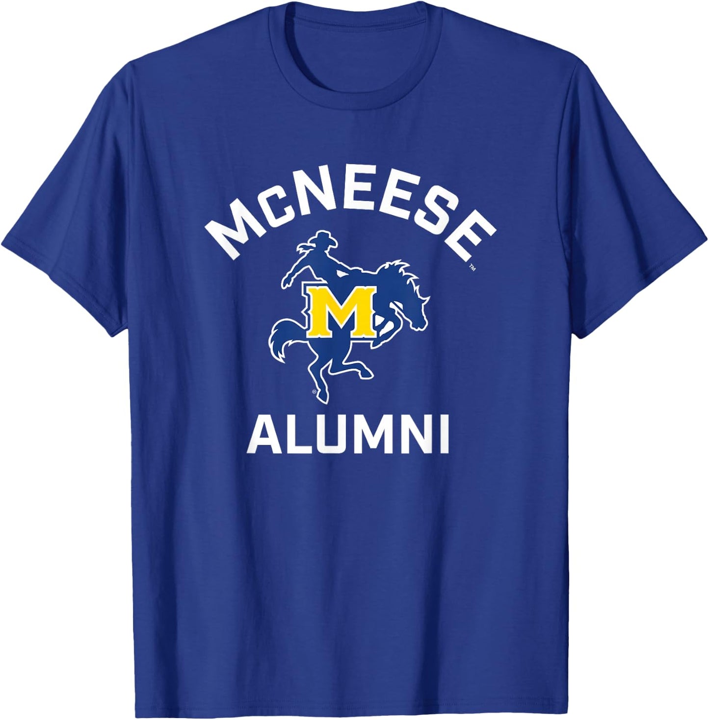 McNeese State University Cowboys Arched Alumni T-Shirt - T-Shirt | Royal