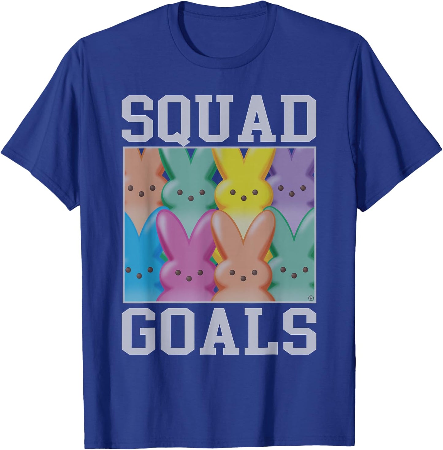 Peeps Easter Squad Goals Sugary Bunnies Portrait T-Shirt - T-Shirt | Royal