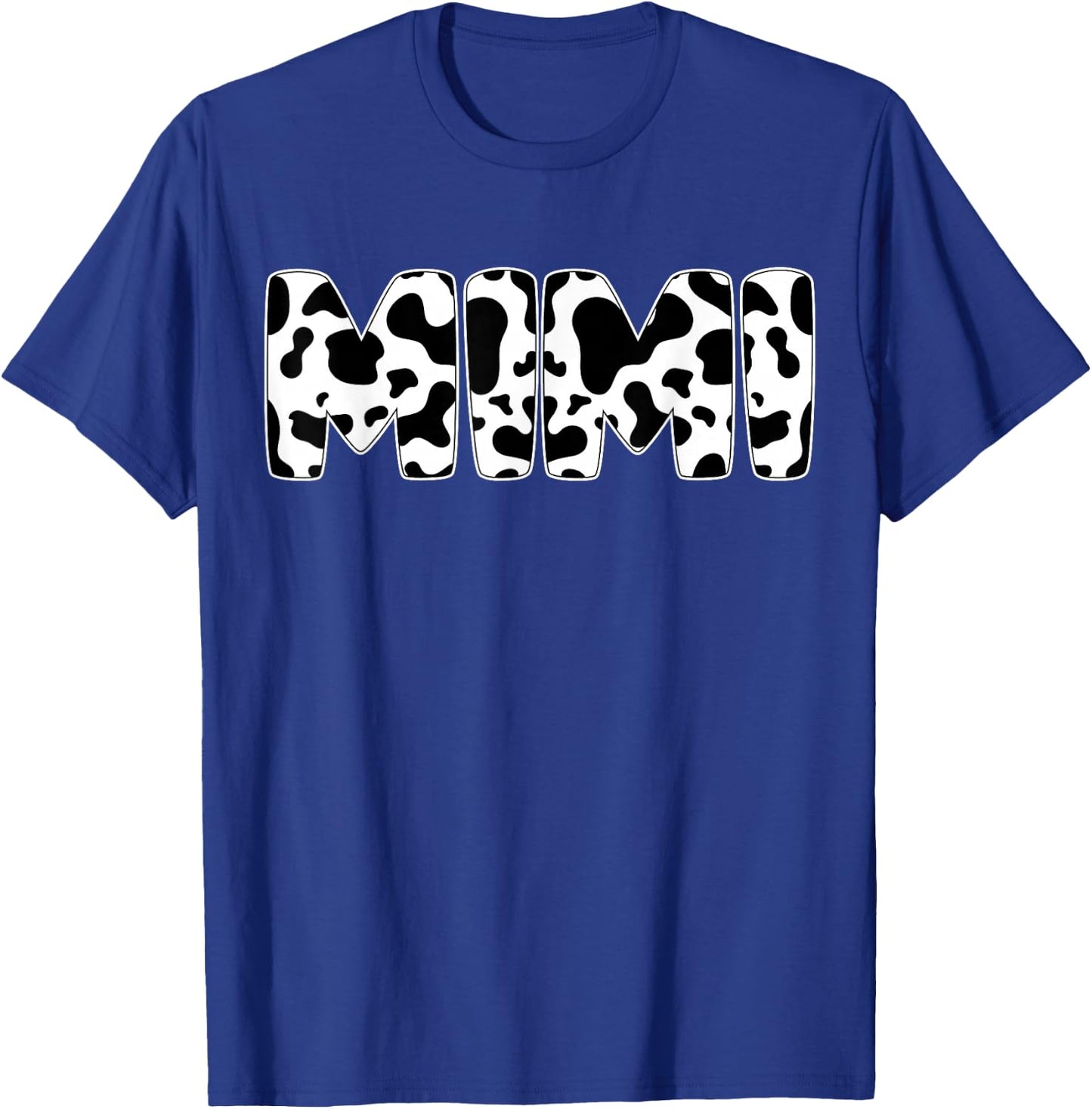 Mimi Cow Print Cow Pattern Mother's Day T-Shirt - T-Shirt | Royal