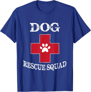 Dog Rescue Shirt - Dog Animal Rescue Squad T shirts T-Shirt - T-Shirt | Royal