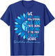 Sunflower Ribbon Blue Support Squad Diabetes Awareness T1D T-Shirt - T-Shirt | Royal