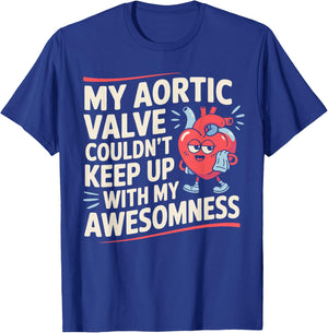 Aortic Valve Surgery Heart T-Shirt - T-Shirt | Royal