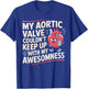 Aortic Valve Surgery Heart T-Shirt - T-Shirt | Royal