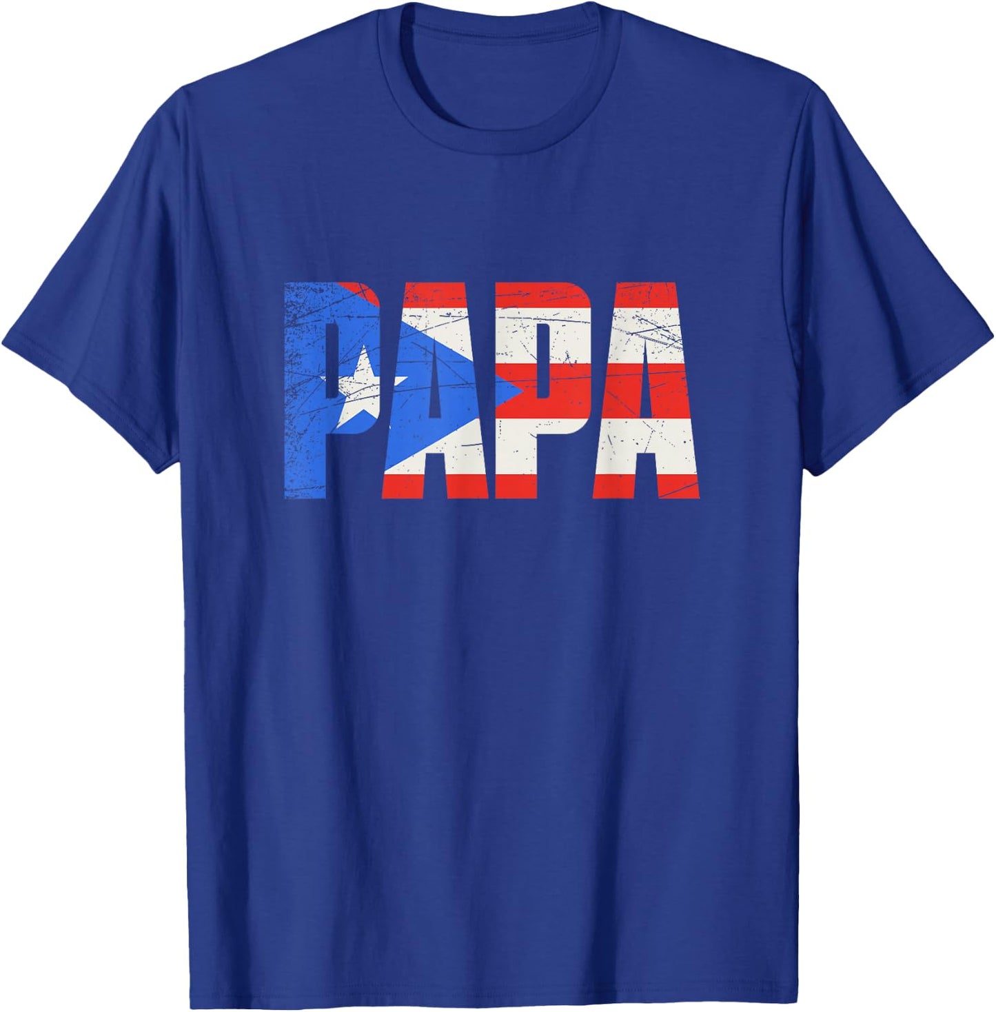 Puerto Rico Papa, Puerto Rican Flag T-Shirt - T-Shirt | Royal