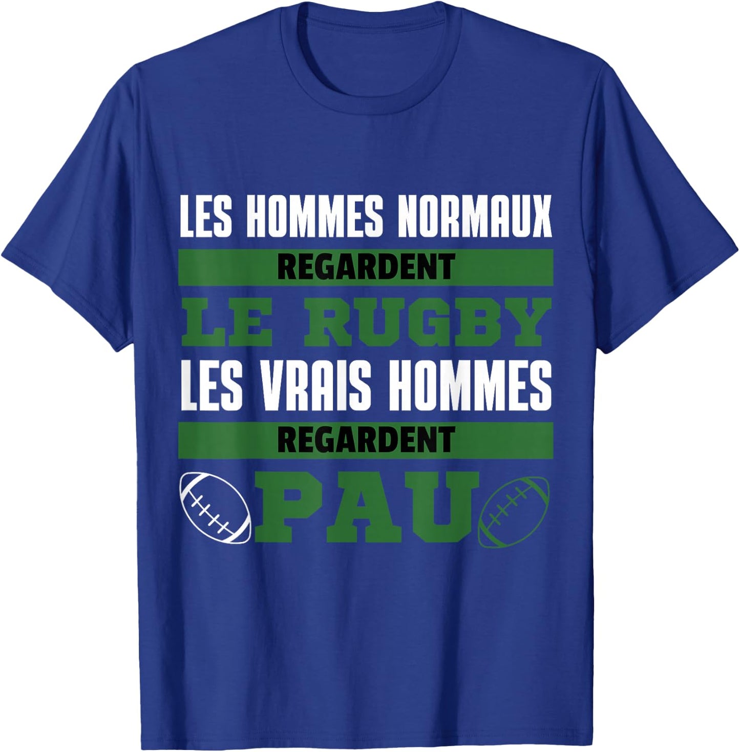 Supporter Rugby Pau Gift Humour T-Shirt - T-Shirt | Royal