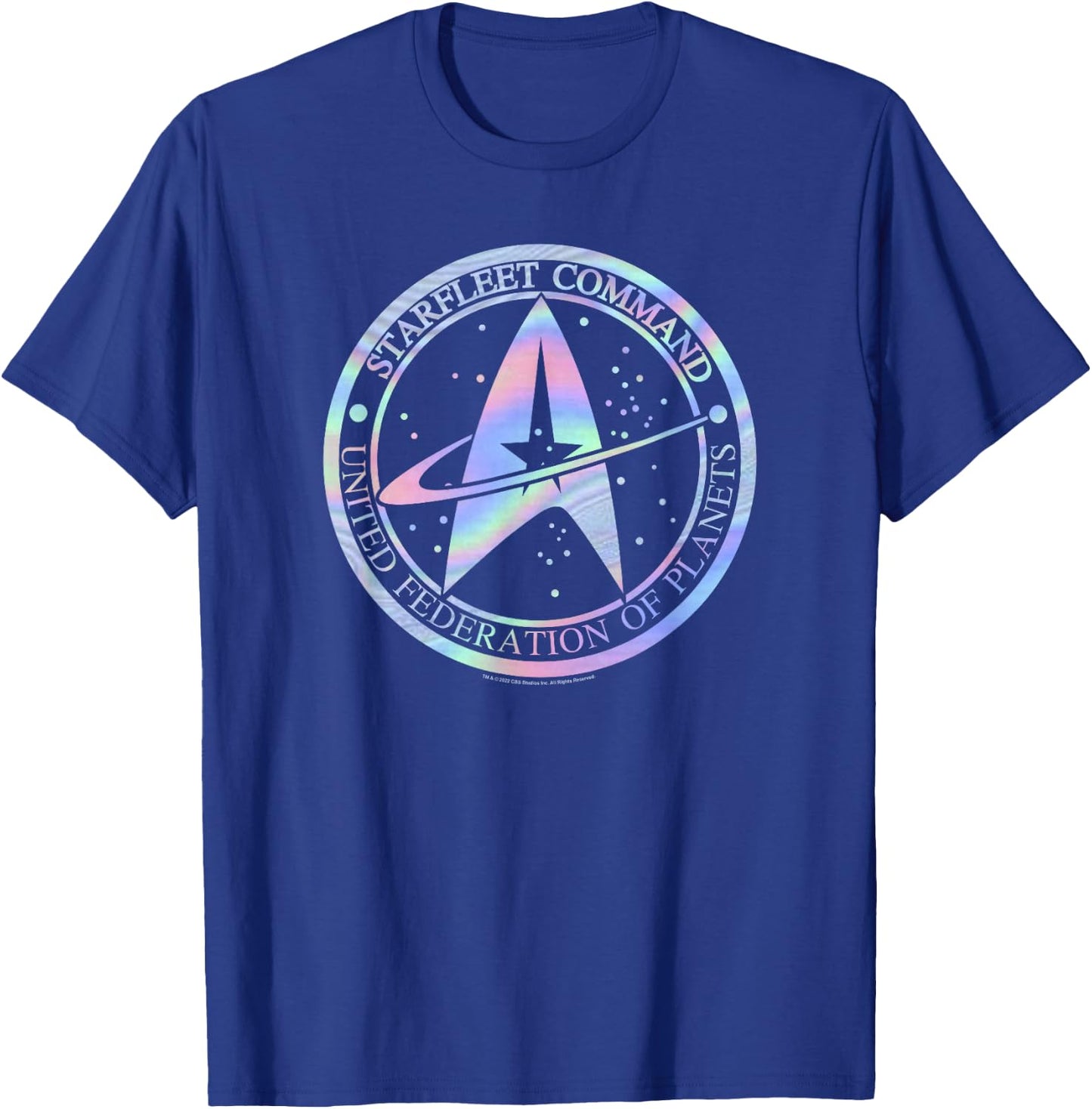 Star Trek Starfleet Command Hologram Fill T-Shirt - T-Shirt | Royal