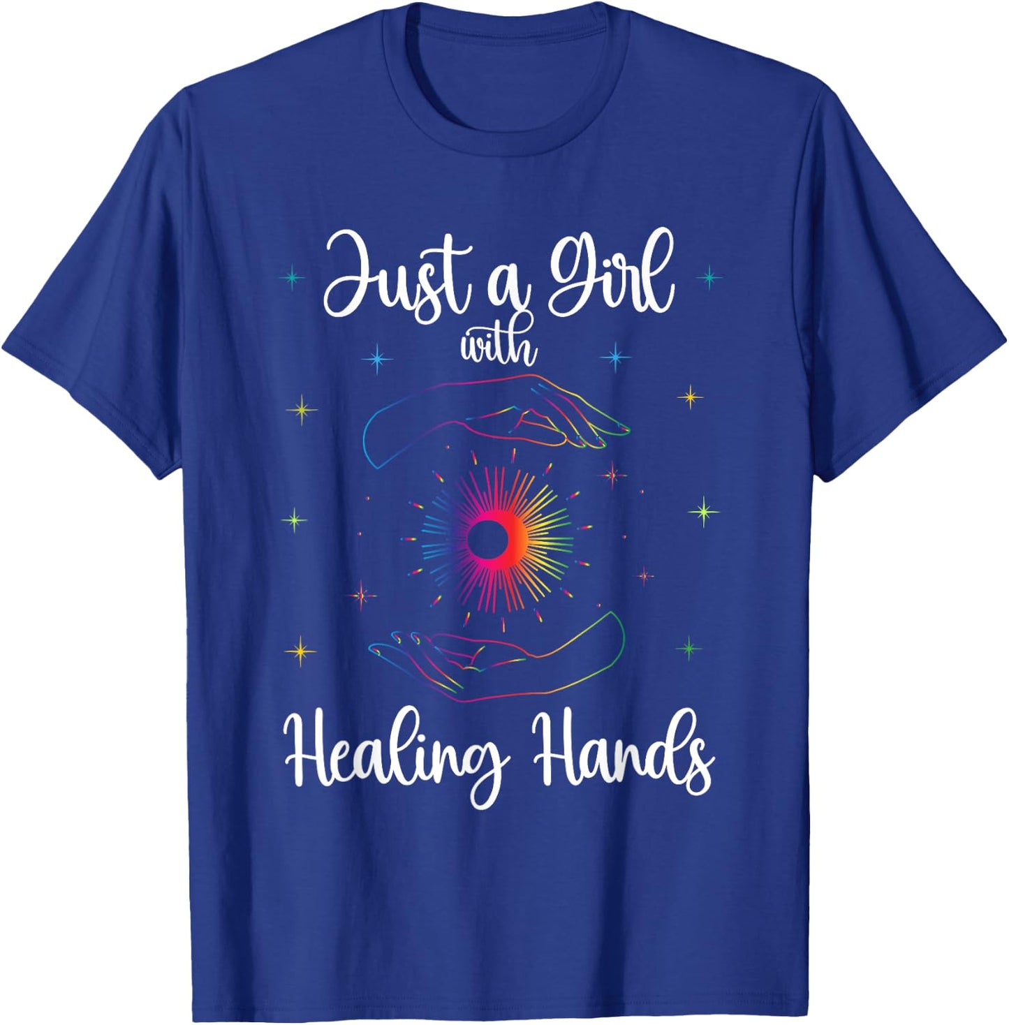 Massage Therapist Just a Girl with Healing Hands T-Shirt - T-Shirt | Royal