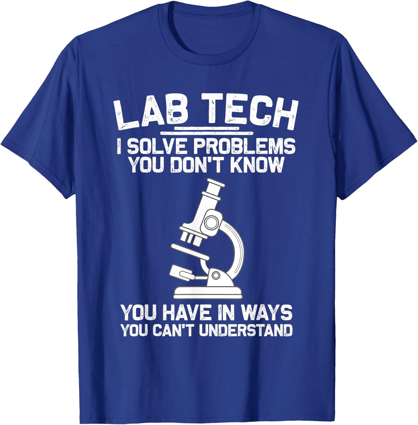 Funny Lab Tech Art Women Medical Laboratory Lab Week T-Shirt - T-Shirt | Royal