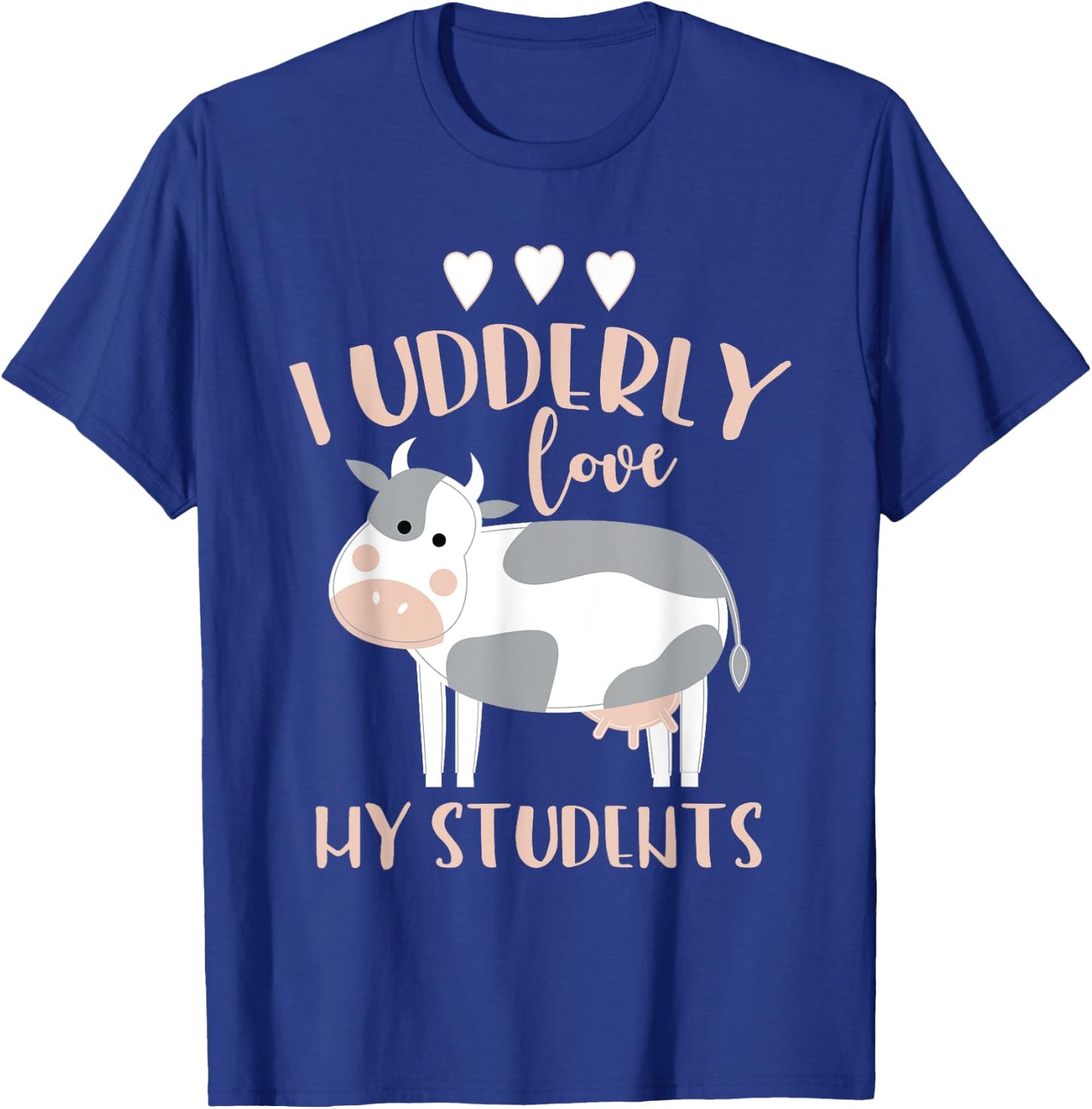 Cow Teacher Gift T-Shirt - T-Shirt | Royal