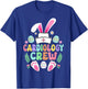 Cardiology Crew Easter Bunny Cardiac Nurse Happy Easter Day T-Shirt - T-Shirt | Royal