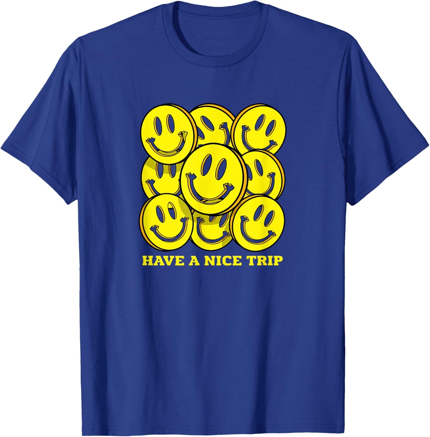 Tech Party, EDM Event, Acid House Smile, Bon Voyage , Black, S T-Shirt - T-Shirt | Royal