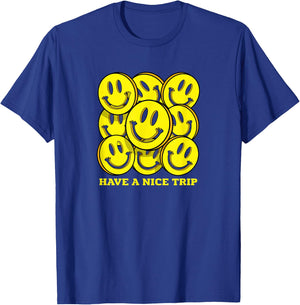 Tech Party, EDM Event, Acid House Smile, Bon Voyage , Black, S T-Shirt - T-Shirt | Royal