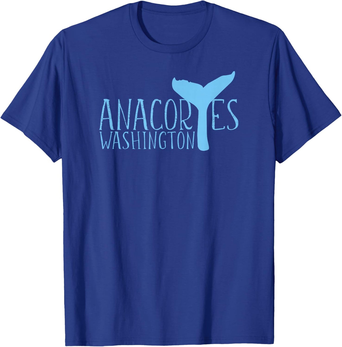 Anacortes Washington Whale Tail Whale Watching Souvenir T-Shirt - T-Shirt | Royal