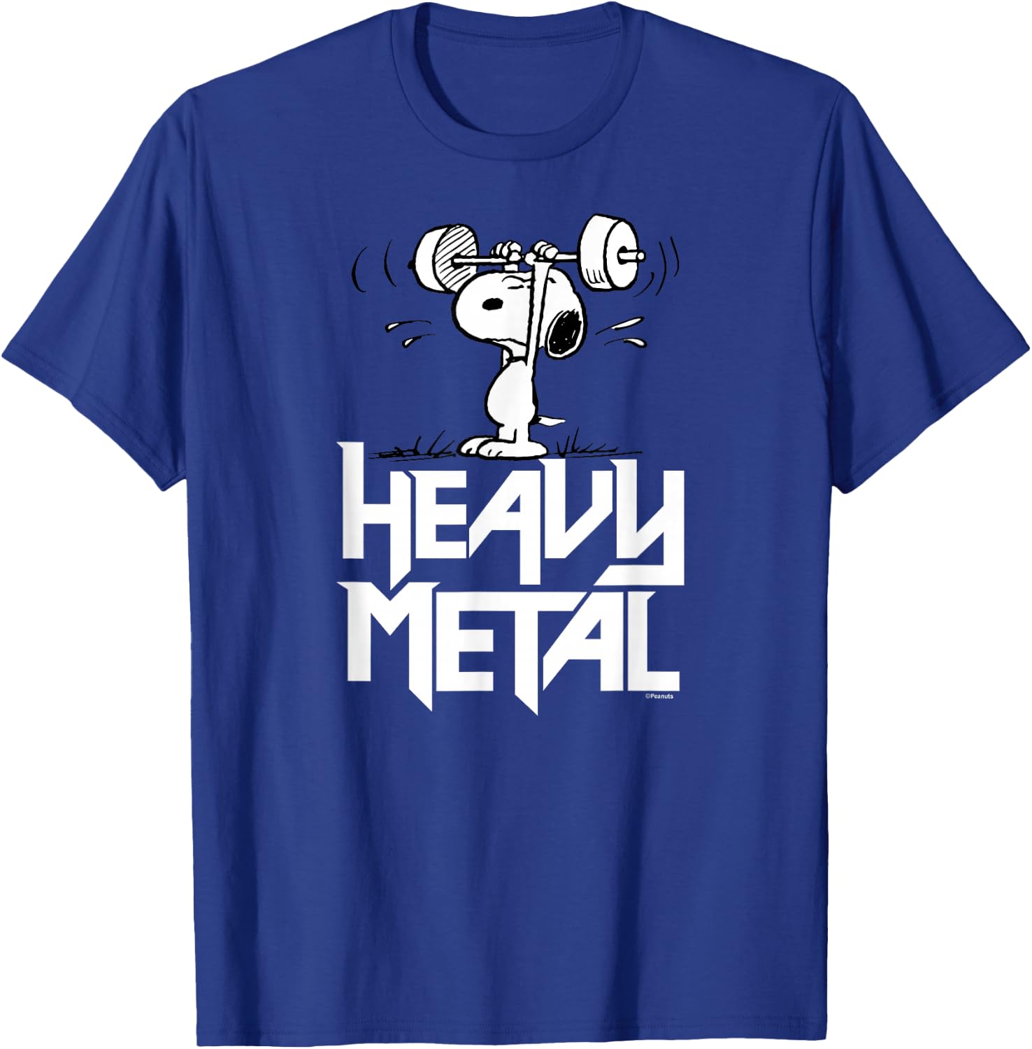 Peanuts Heavy Metal Snoopy T-Shirt - T-Shirt | Royal