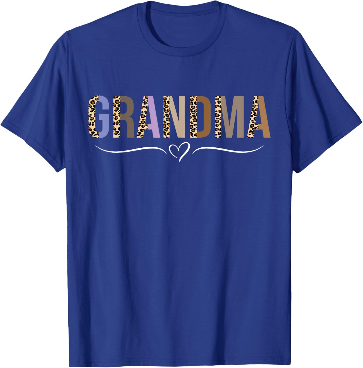Grandma Life Leopard Cheetah Print Grandma Graphic Women T-Shirt - T-Shirt | Royal