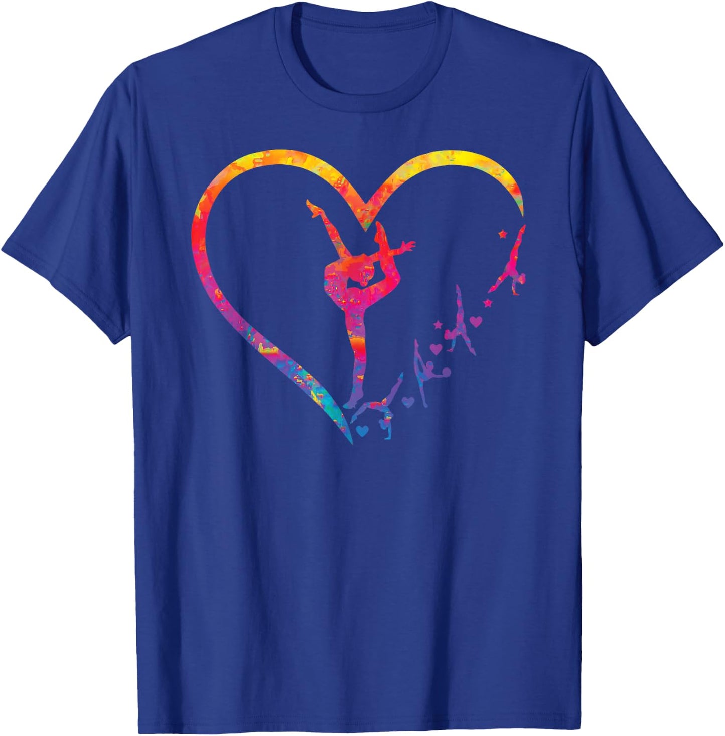 Gymnastics Heart for Gymnastics Girl , Black, S T-Shirt - T-Shirt | Royal