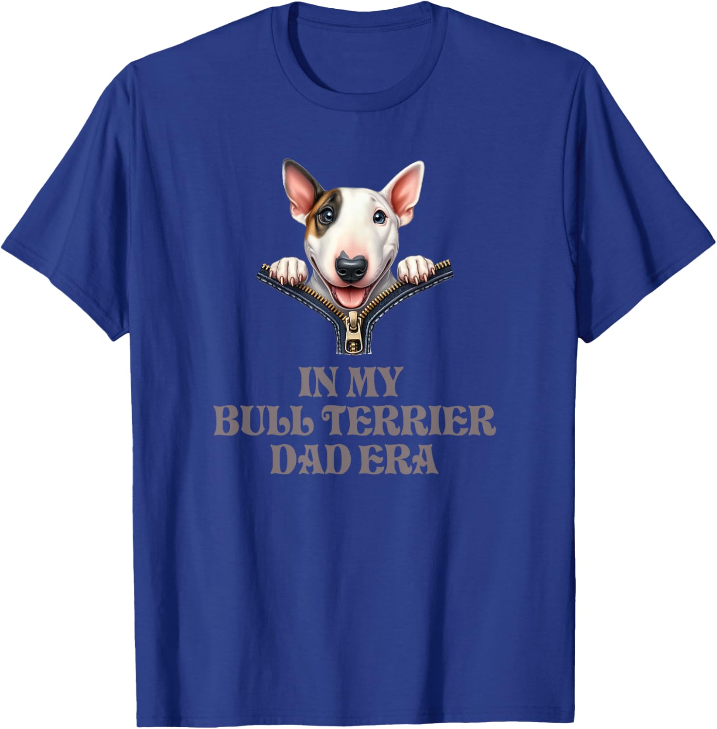 In My Bull Terrier Dad Era T-Shirt - T-Shirt | Royal