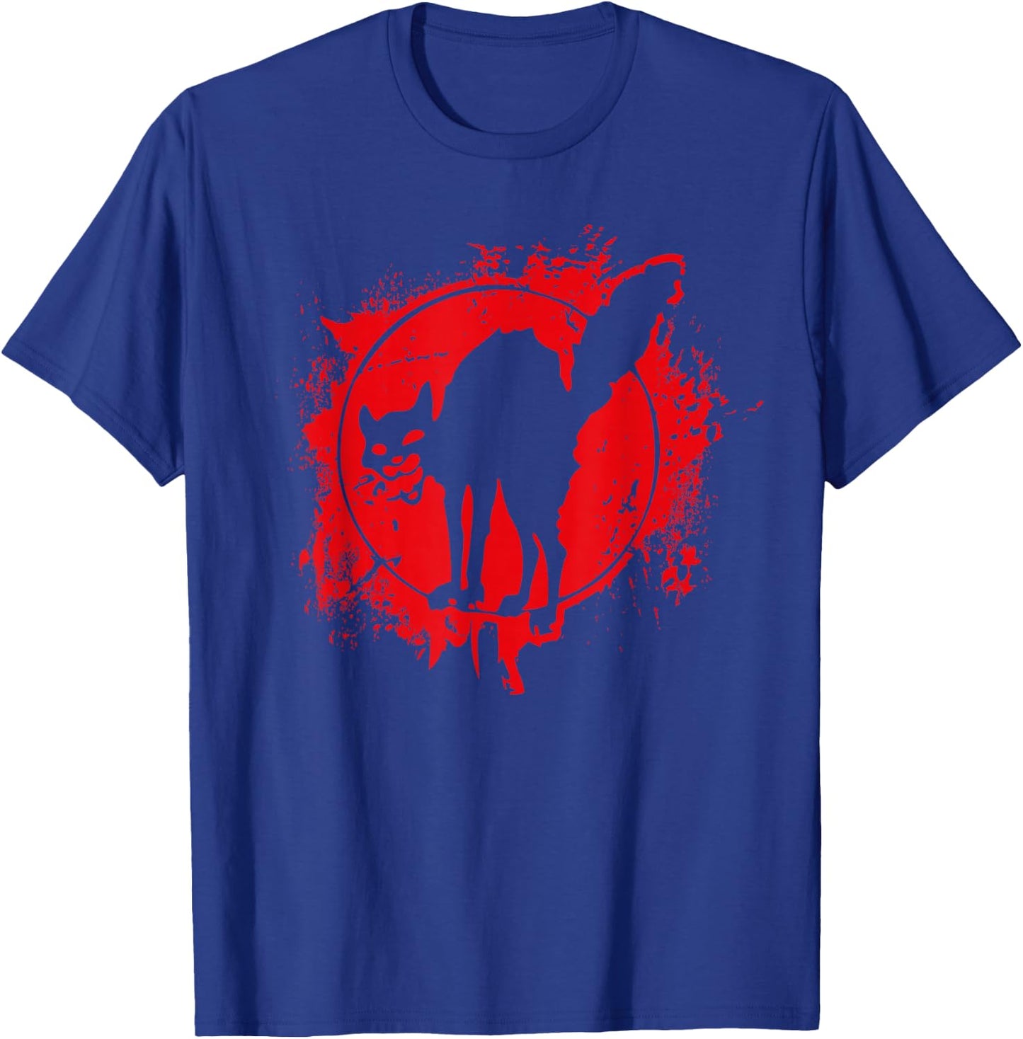 Black Cat Revolution mit Anarchie-Symbol T-Shirt - T-Shirt | Royal