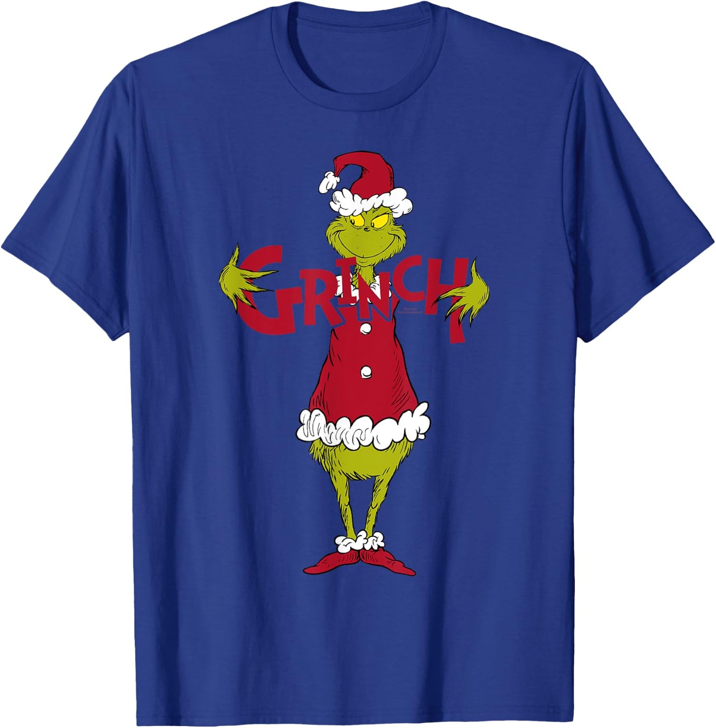 Grinch - Playing Letters , Black, S T-Shirt - T-Shirt | Royal