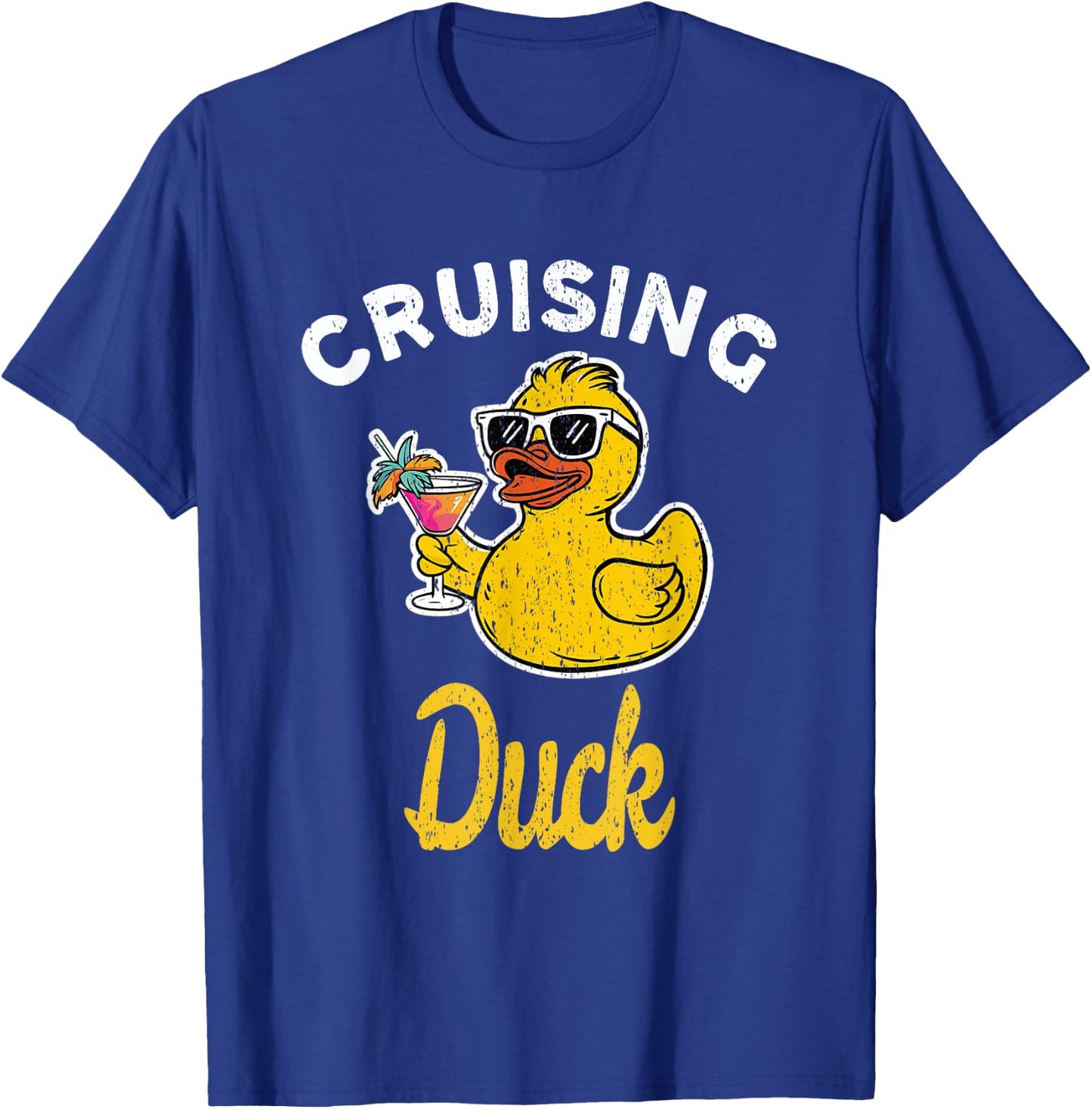 Cruising Duck Duck Cruise Funny Family Cruising Matching T-Shirt - T-Shirt | Royal