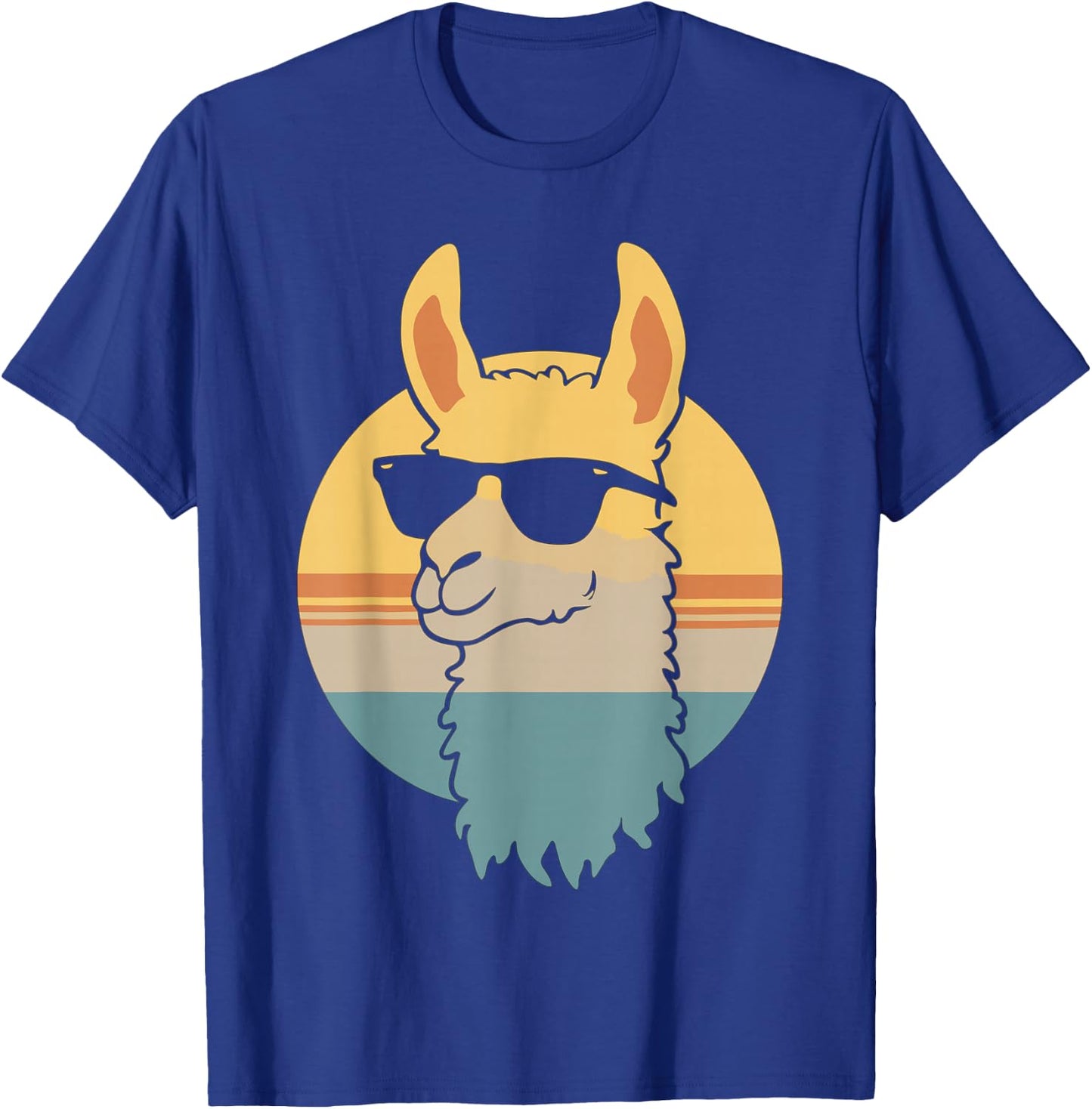 Funny Llama Sunglasses T-Shirt - T-Shirt | Royal