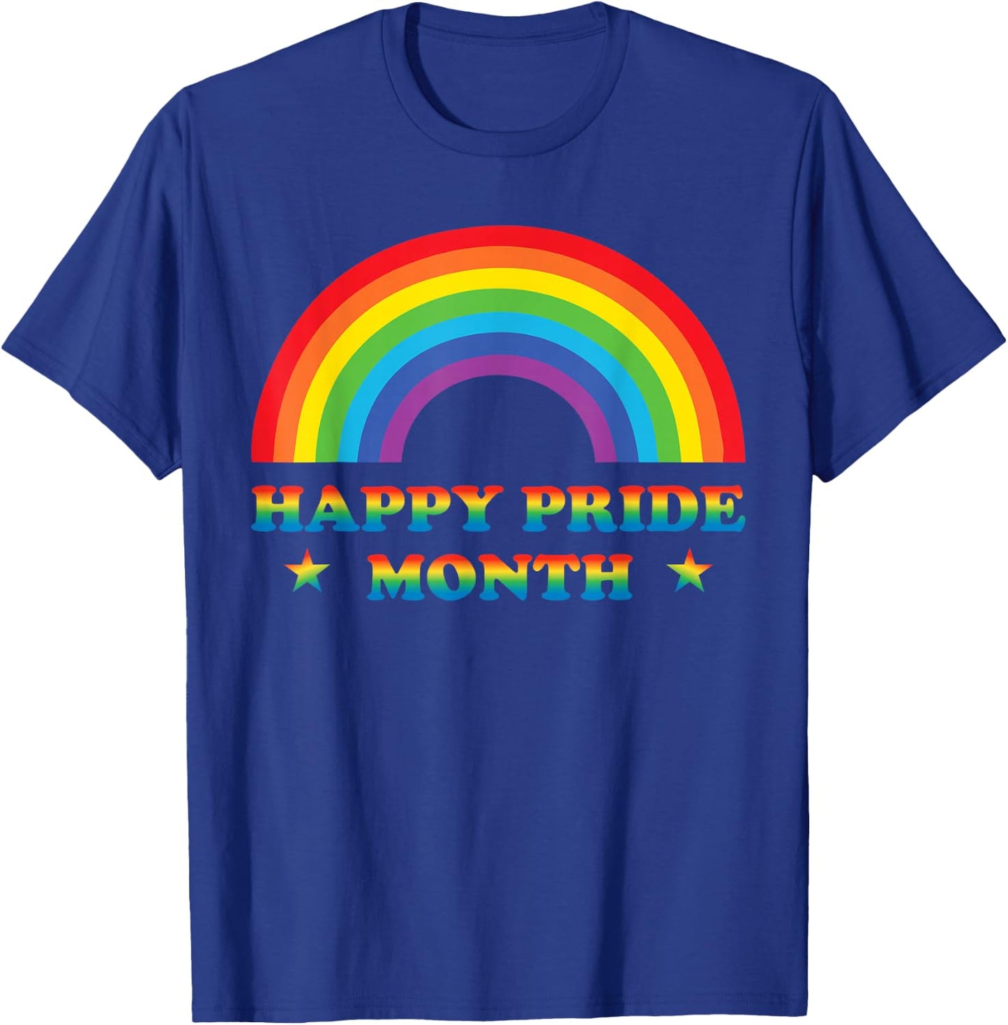 Pride Happy Pride Month T-Shirt - T-Shirt | Royal